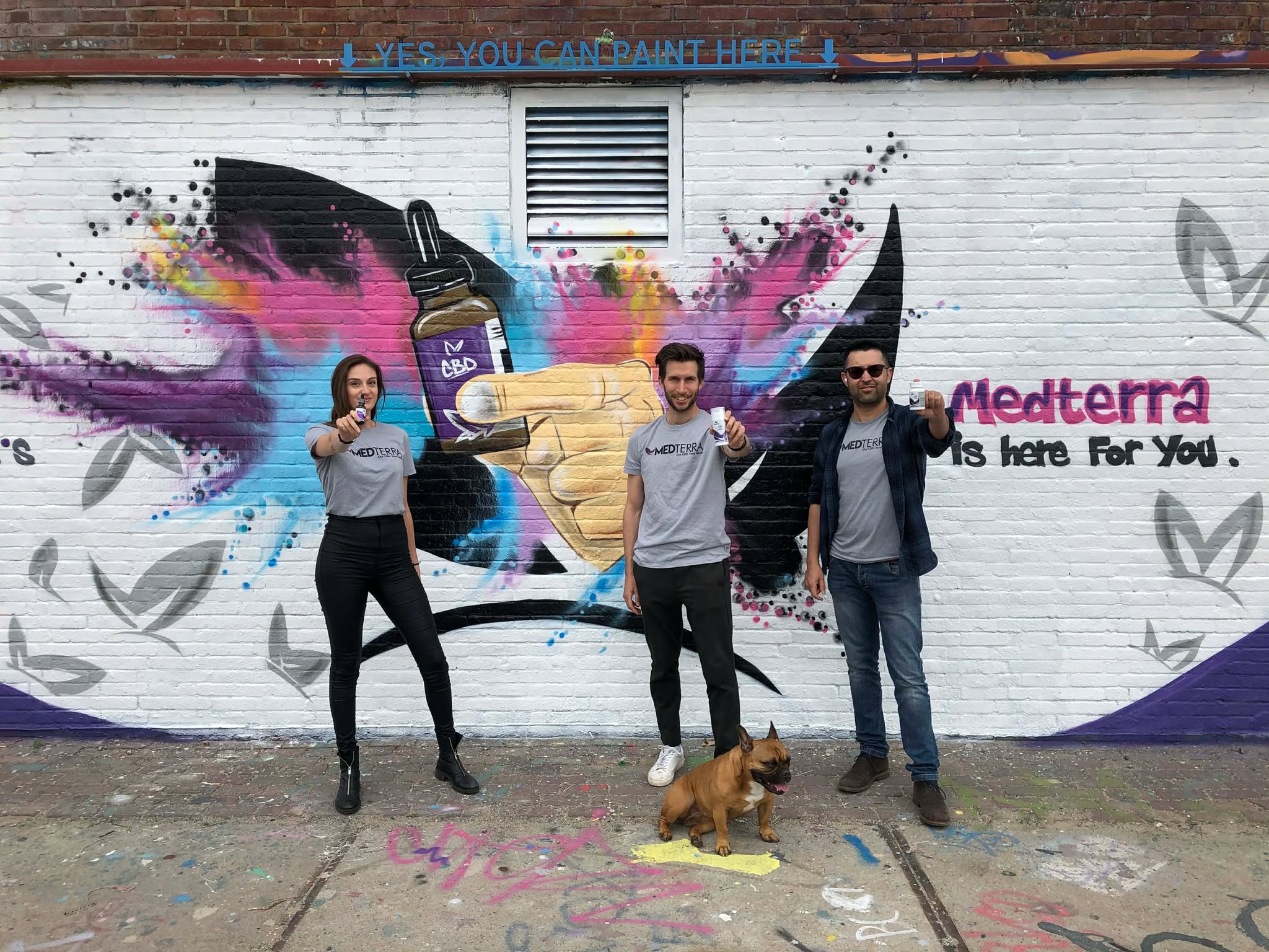 Creative collaboration during a graffiti company outing